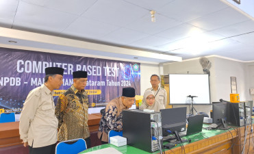 MANPK MAN 2 Mataram gelar SNPDB TP 2024/2025 serentak secara Nasional, langsung disambangi Kasubdit KSKK Kemenag RI